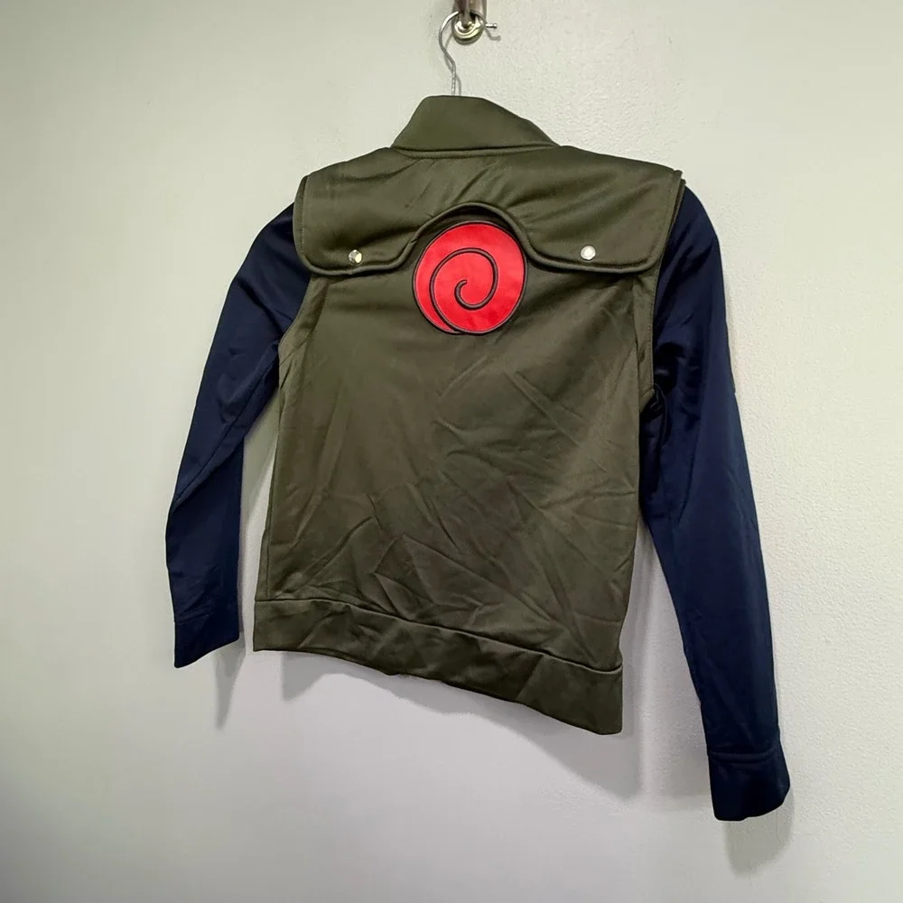 Naruto Shippuden Jonin Flak Jacket Costume Spirit Halloween Kids Medium Olive